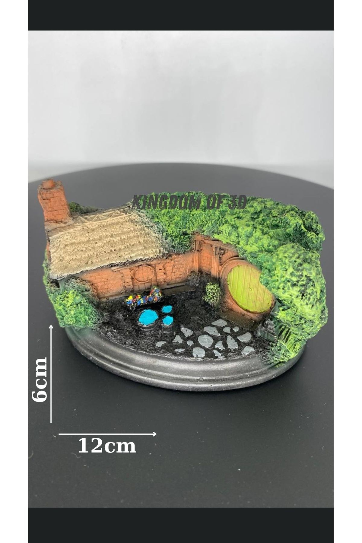 Yüzüklerin Efendisi Hobbit Ev Mini Figür, Yüzüklerin Efendisi Figür Hediye, Hobbiton Heykel