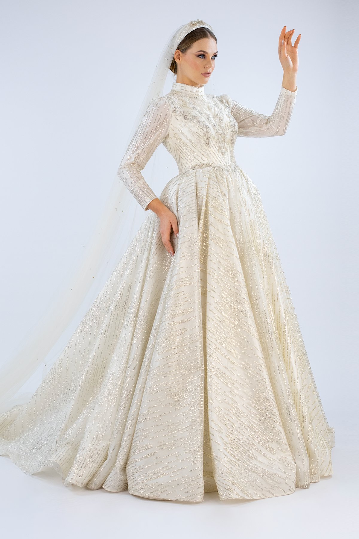 Cherished Glamour Tesettür Gelinlik