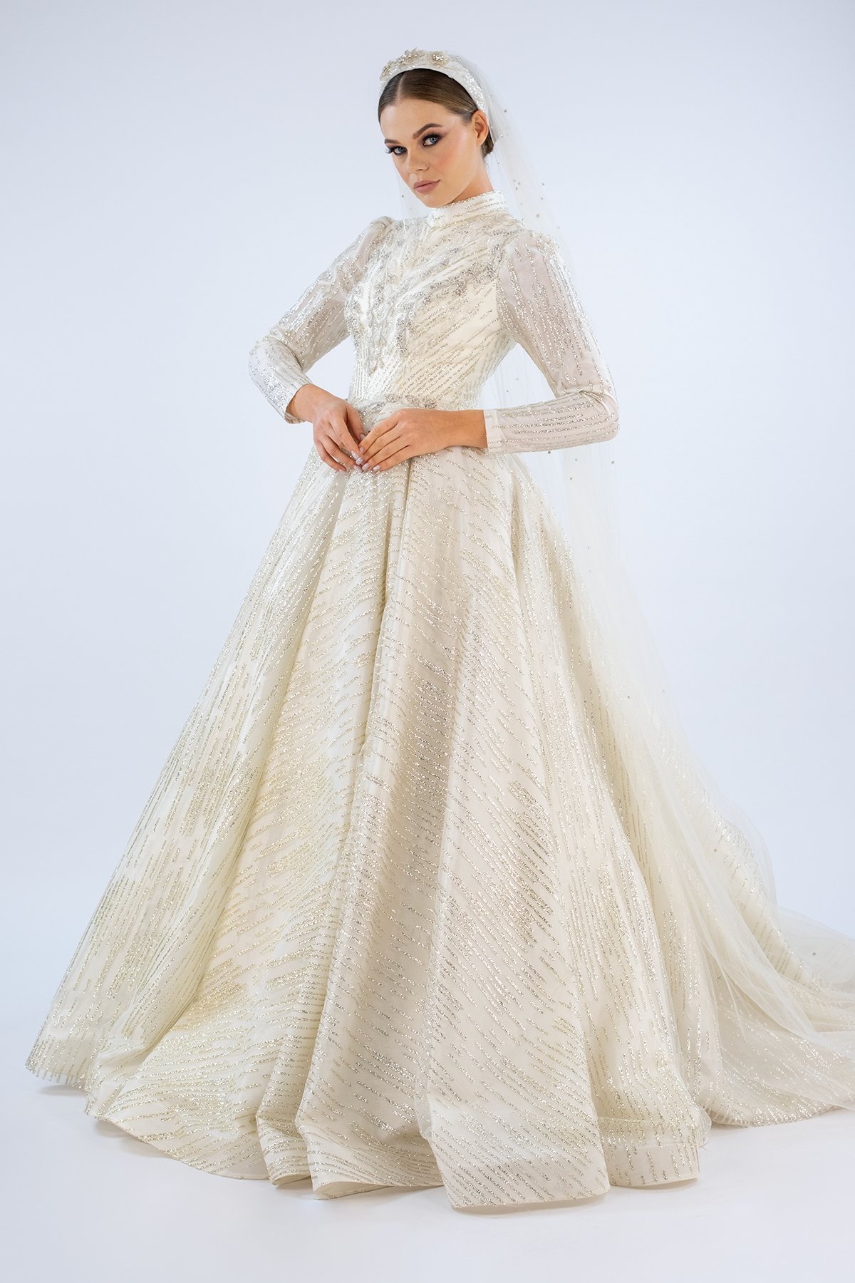 Cherished Glamour Tesettür Gelinlik