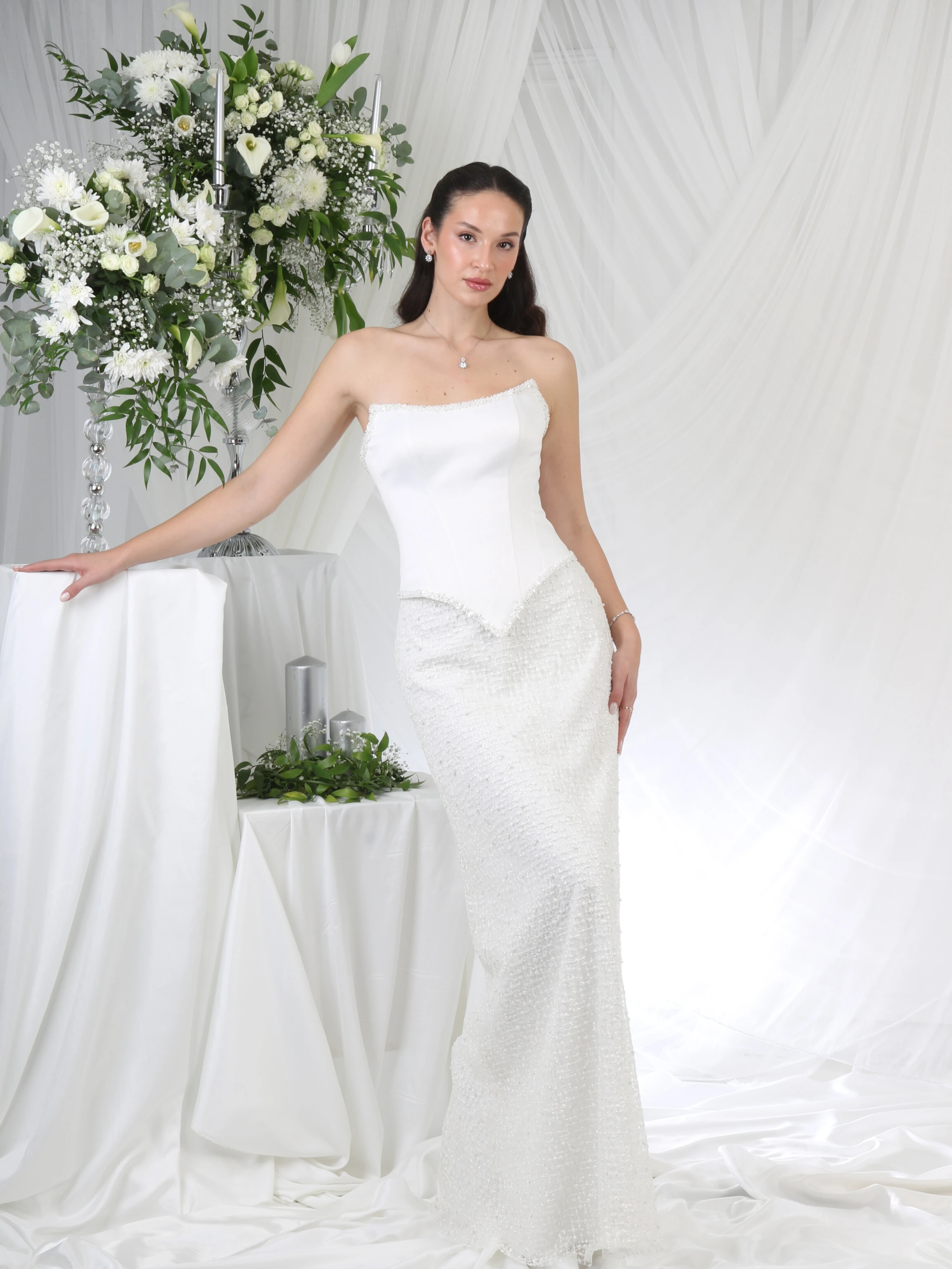 Celestial Elegance A Kesim Nişan Elbisesi