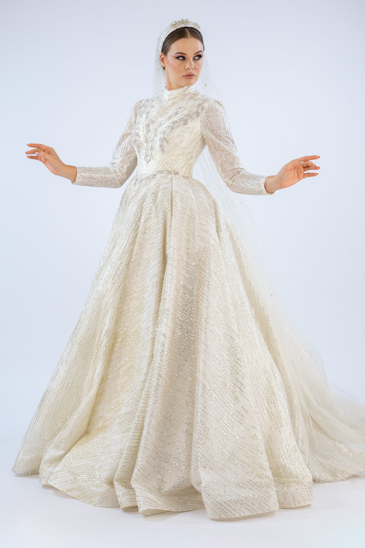 Cherished Glamour Tesettür Gelinlik