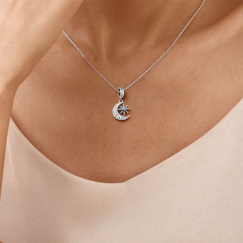 Ay Yıldız Charm, 925 Ayar Gümüş