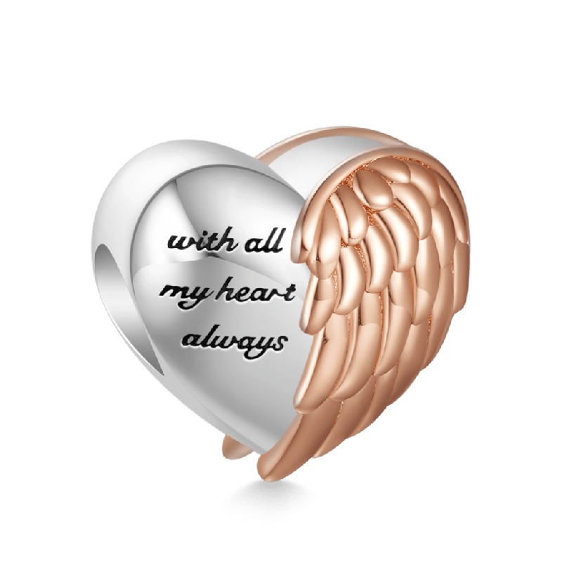 "I Love You" Kalp Charm, 925 Ayar Gümüş