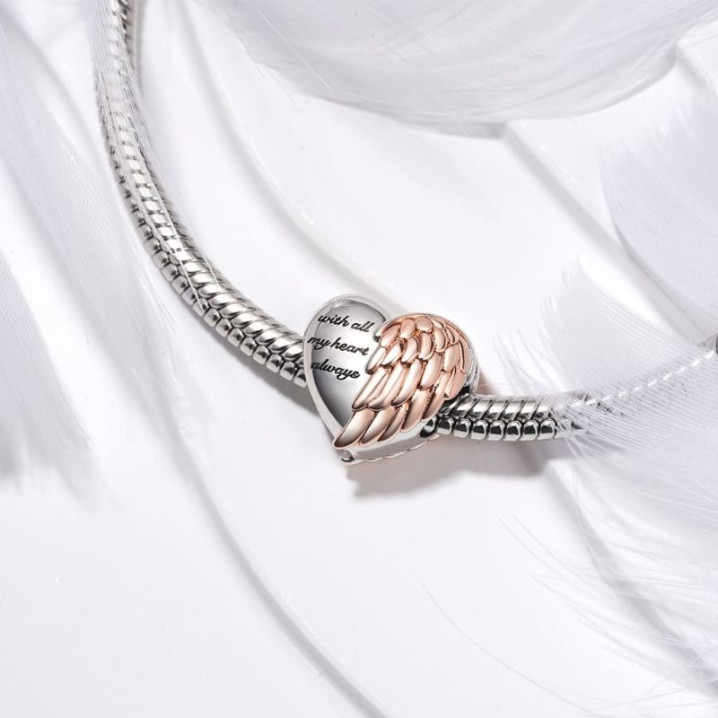 "I Love You" Kalp Charm, 925 Ayar Gümüş