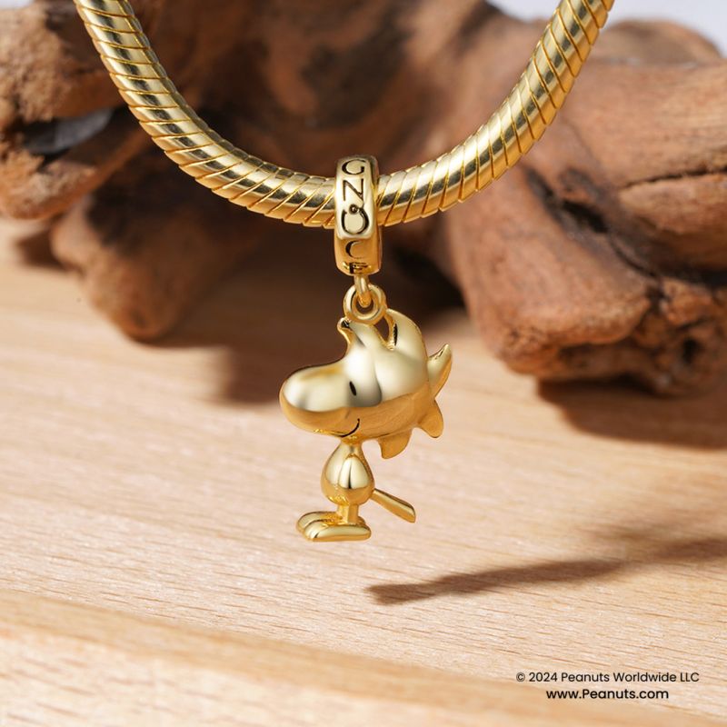 Peanuts Woodstock Sallantılı Charm, 925 Ayar Gümüş