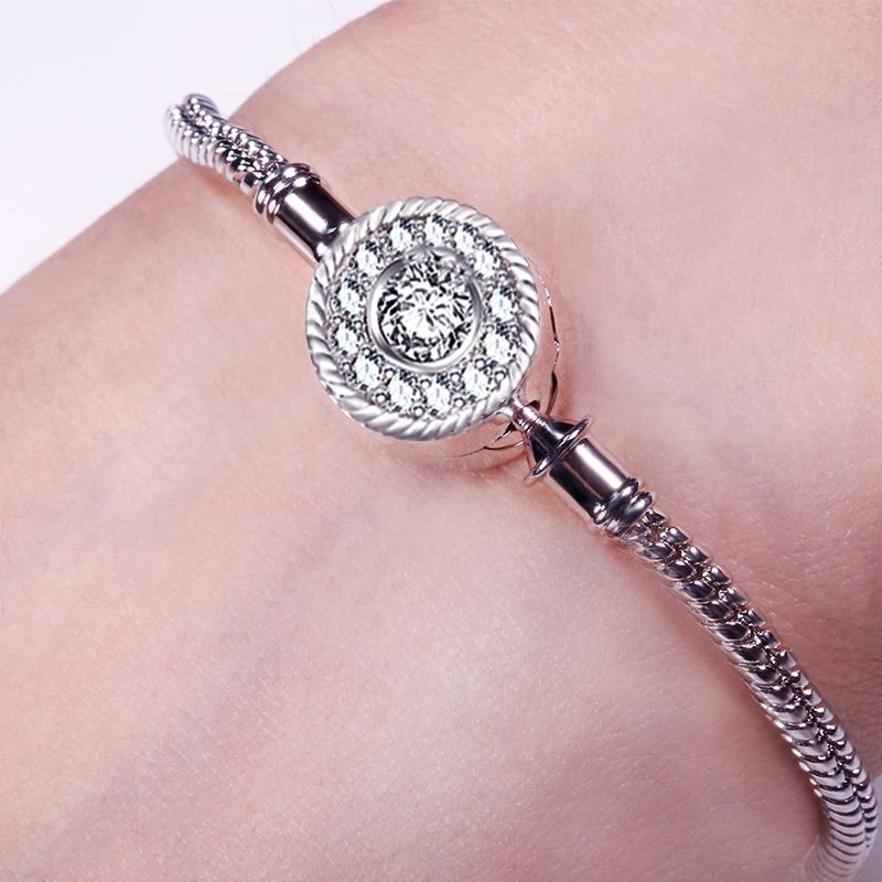 (18cm Klasik Bileklik) ve (Phoenix Tüyü Stoper Charm) ve (Aytaşı Kuğu Charm), 925 Ayar Gümüş