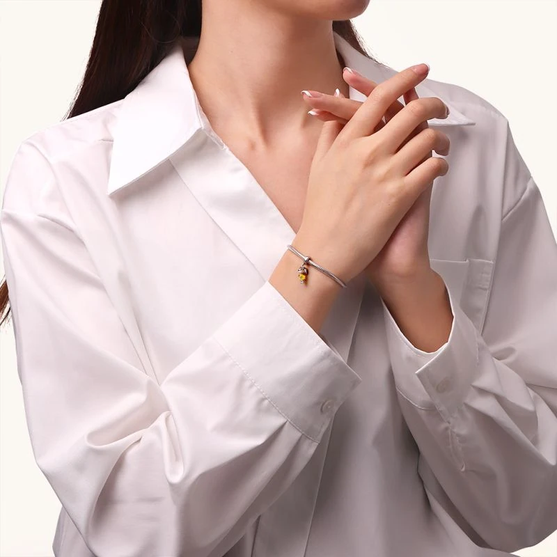 Peanuts Snoopy Joe Cool Charm , 925 Ayar Gümüş