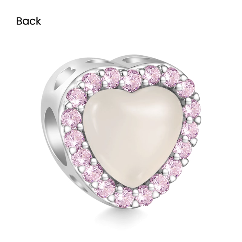 (18cm Klasik Bileklik) ve (Renk Değiştiren Açık Pembe Kalp Charm) ve (Renk Değiştiren Mavi Yıldız Charm), 925 Ayar Gümüş