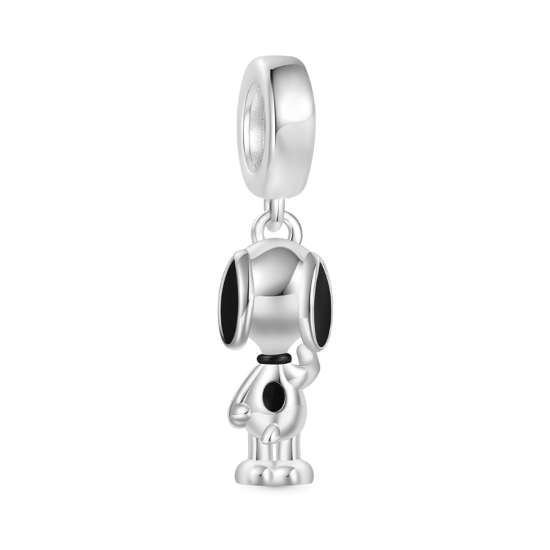 Peanuts Ayakta Duran Snoopy Sallantılı Charm, 925 Ayar Gümüş