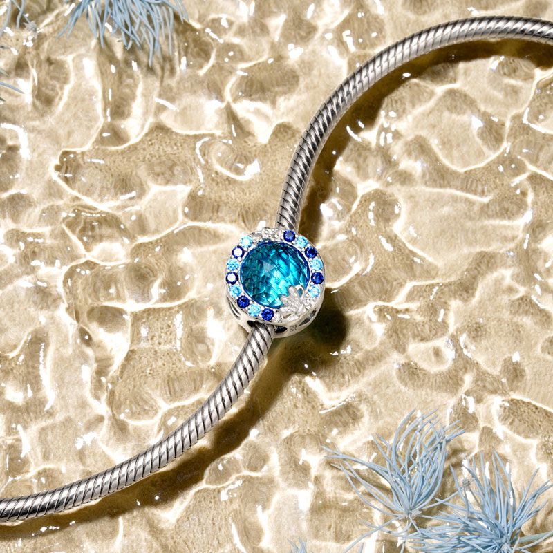 (18cm Klasik Bileklik) ve (Gizem Okyanusu Charm) ve (Denizkızı Kuyruğu Charm), 925 Ayar Gümüş