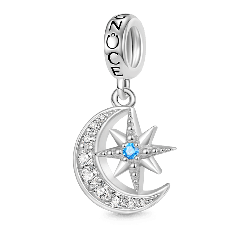 Ay Yıldız Charm, 925 Ayar Gümüş