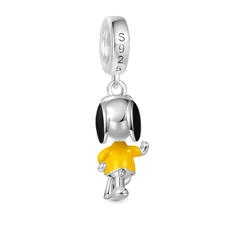 Peanuts Snoopy Joe Cool Charm , 925 Ayar Gümüş