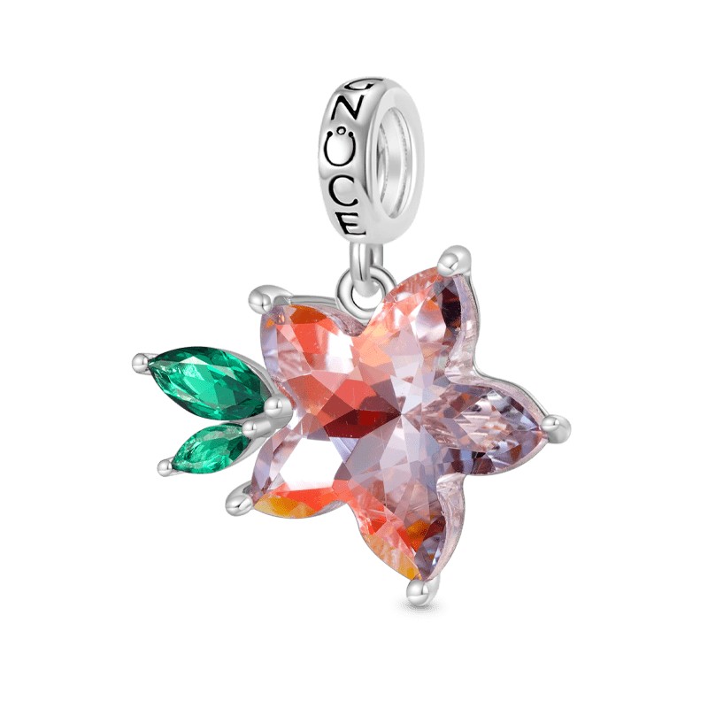 Pembe Zirkon Sakura Charm, 925 Ayar Gümüş