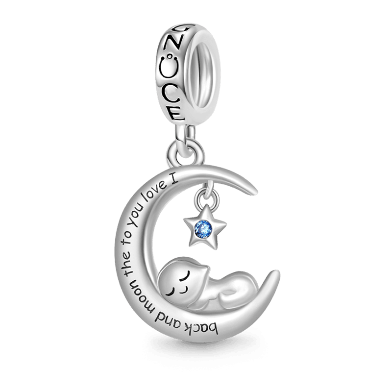 "Seni herşeyden çok seviyorum" Uyuyan Bebek Charm, 925 Ayar Gümüş