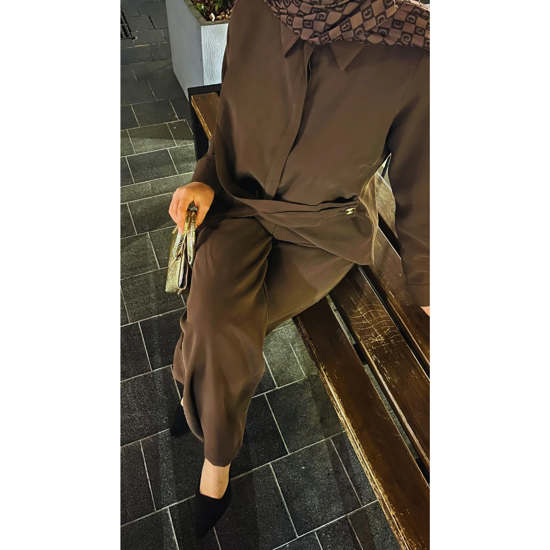 Yandan Düğmeli Palazzo Alt Üst Takım