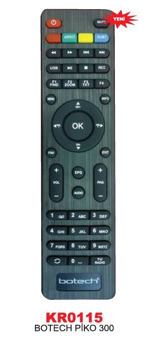 Botech Piko 300 HD Uydu Alıcı Kumandası