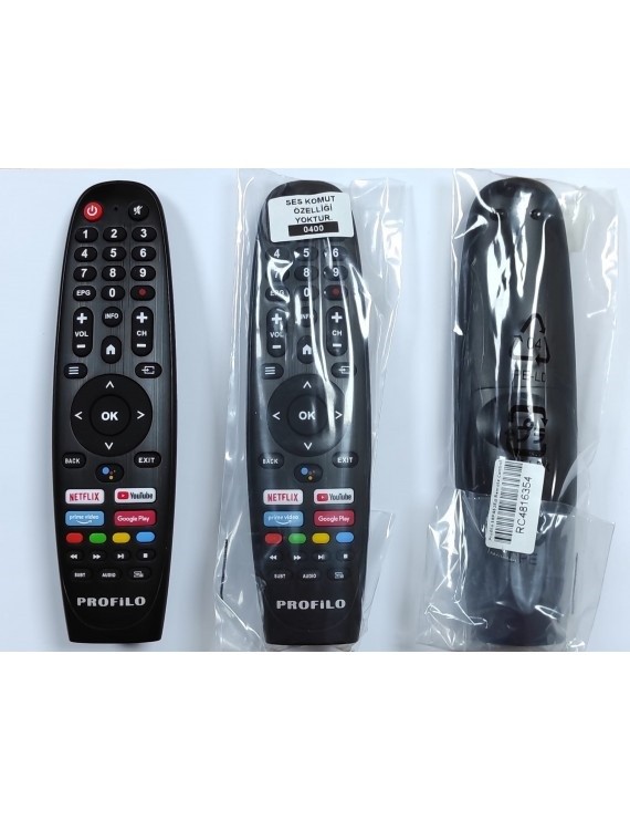 (ORJiNAL-SES KOMUTSUZ) Onvo-profilo-saba netflix-youtube-google play-prime video tuşlu lcd led tv kumanda