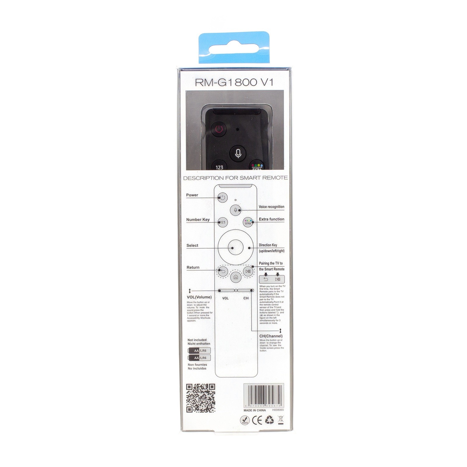 HUAYU KL RM-G1800 V1 SAMSUNG LCD LED SMART TV VOICE CONTROL UNIVERSAL SİHİRLİ KUMANDA