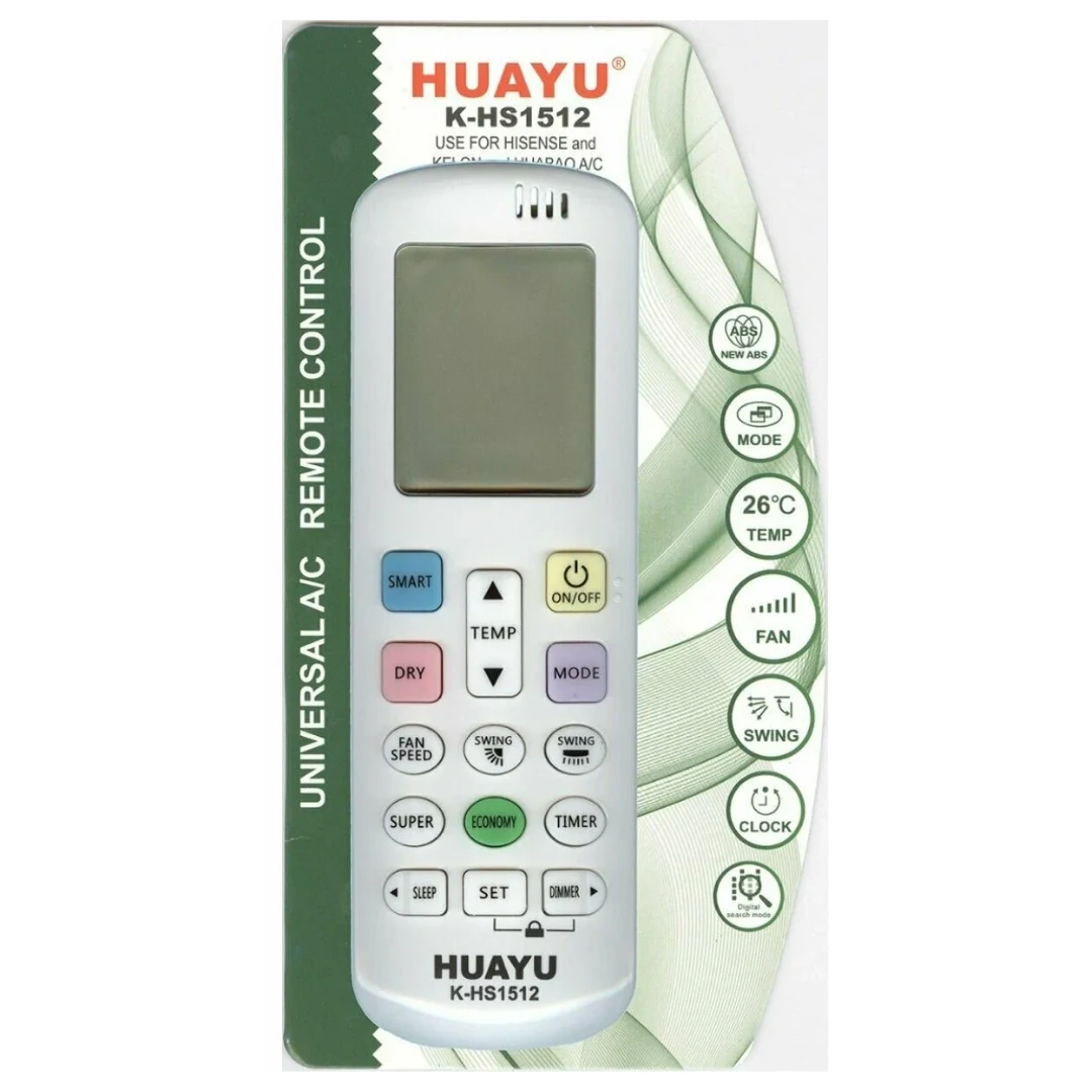 HISENSE K-HS1512 ÜNİVERAL KLİMA KUMANDSI YENİ
