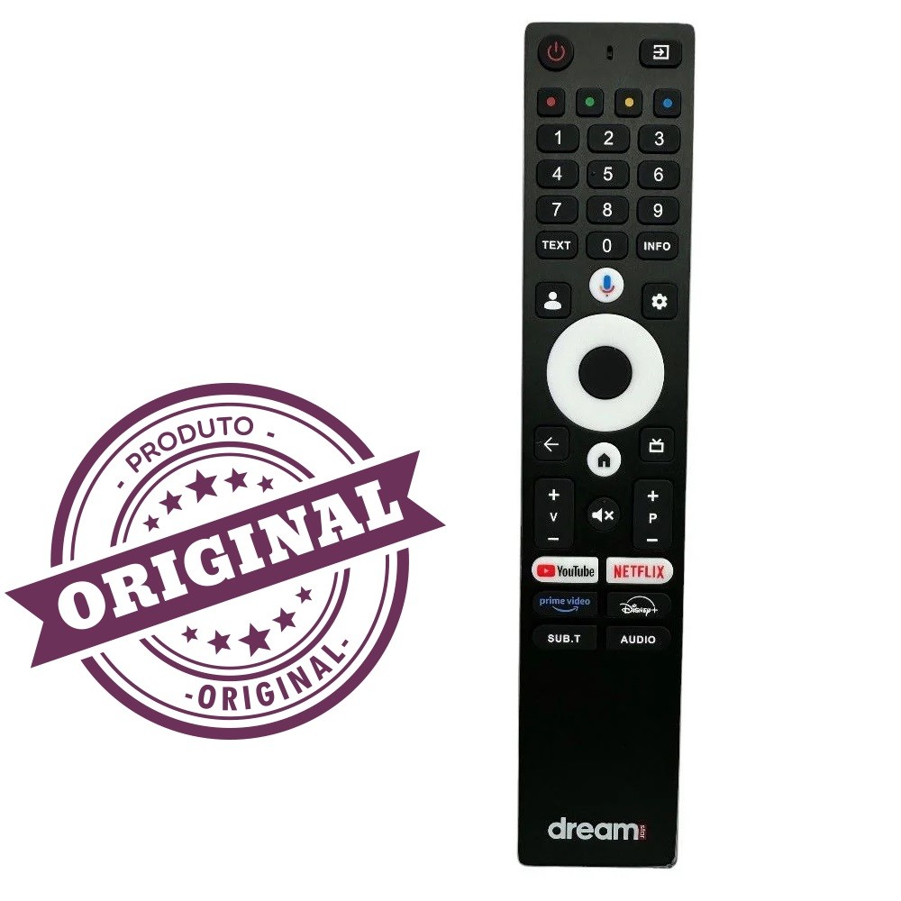 (SES KOMUTLU) DREAMSTAR GOOGLE LCD TV KUMANDA ORJİNAL LOGOLU