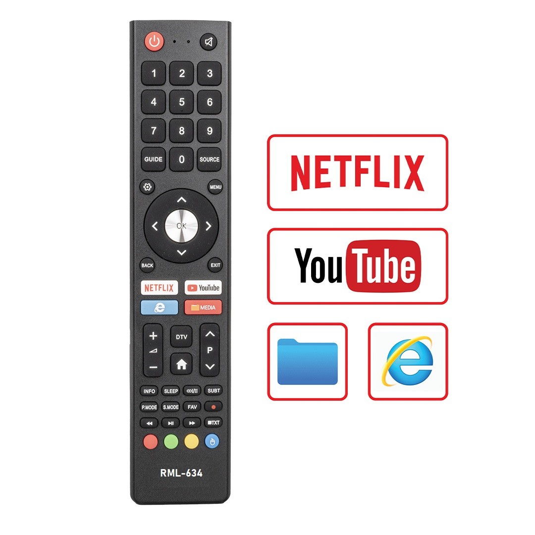 STRONG NETFLIX-YOUTUBE TUŞLU LCD-LED TV ANDROID SMART KUMANDA (23863=12440)
