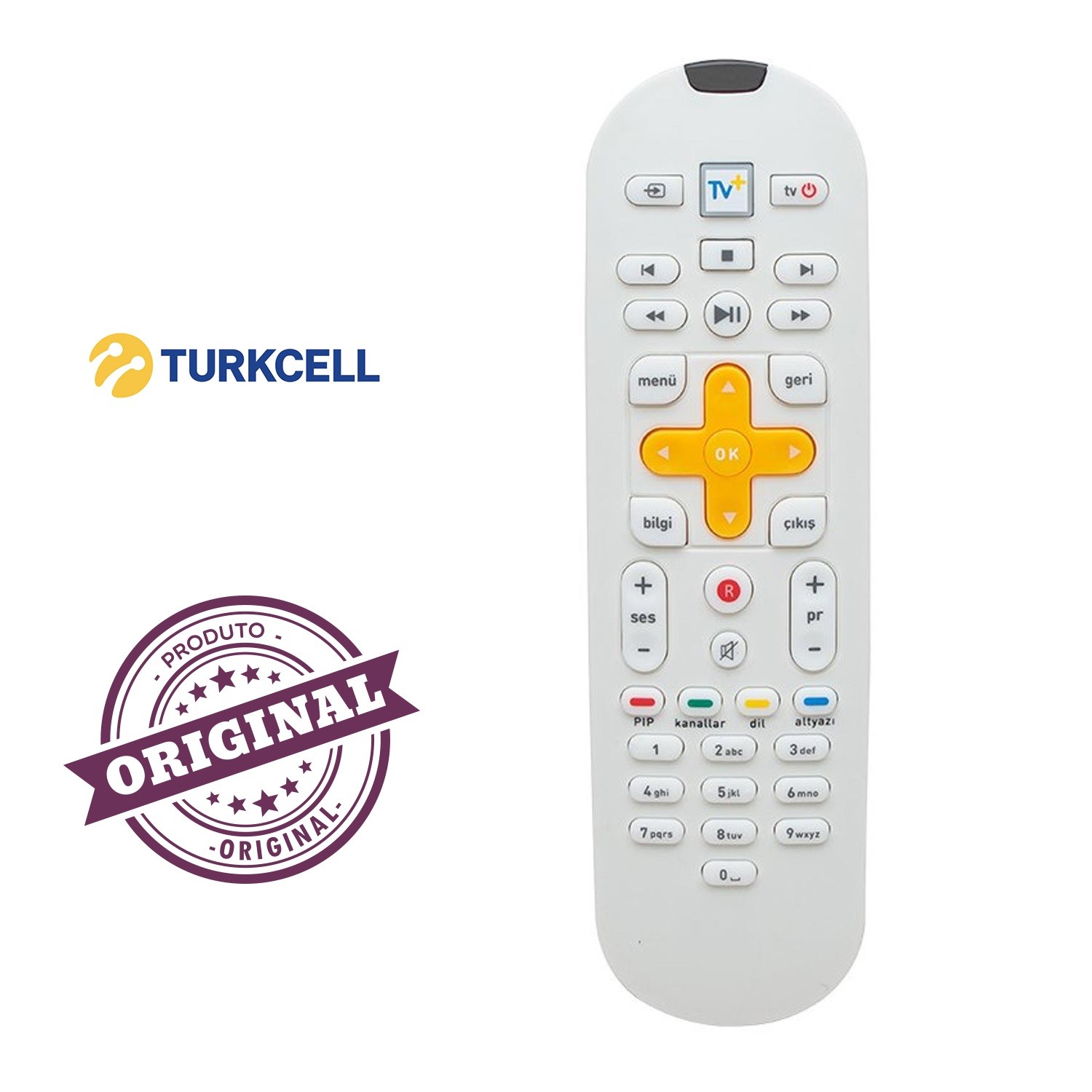 (ORJİNAL) TURKCELL TV+ PLUS KLAVYESİZ R TUŞLU ORJINAL RM-L356