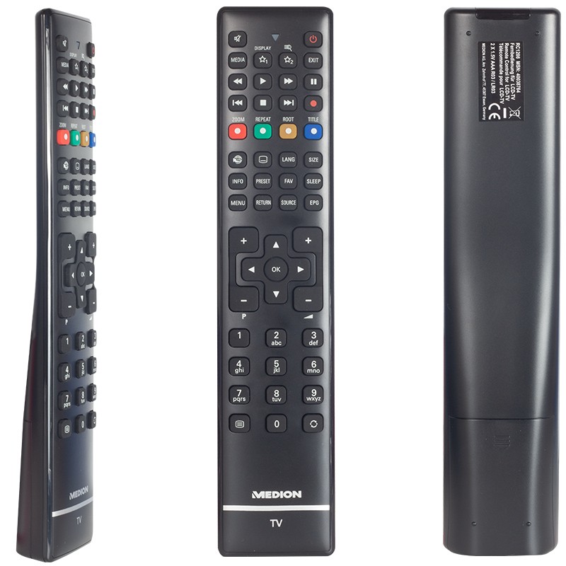 MEDİON- HI-LEVEL RC1208 UZUN LCD-LED TV ORJİNAL KUMANDA