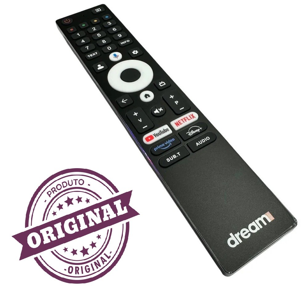 (SES KOMUTLU) DREAMSTAR GOOGLE LCD TV KUMANDA ORJİNAL LOGOLU