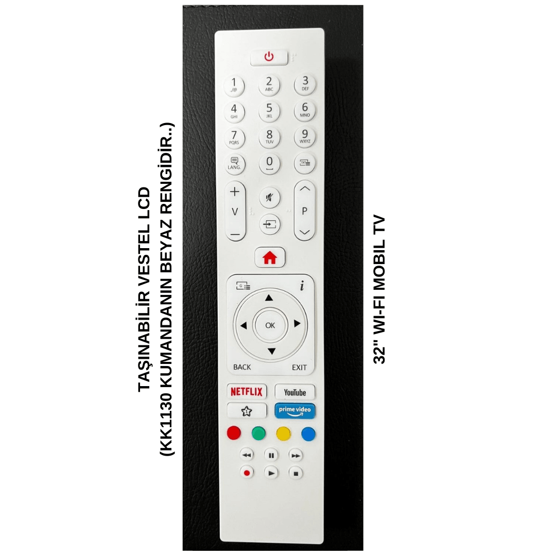 VESTEL 32" WI-FI MOBIL TV (TAŞINILABİLİR TV) - BEYAZ=KK1130
