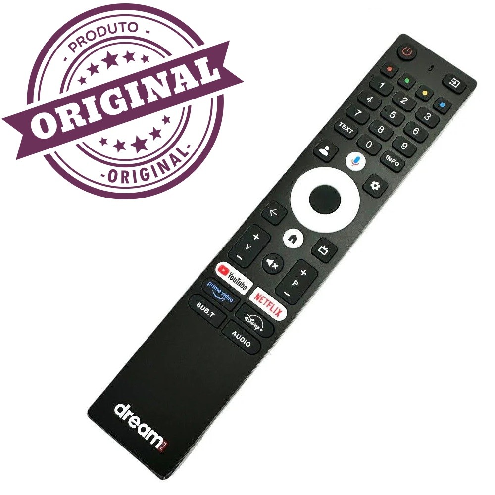 (SES KOMUTLU) DREAMSTAR GOOGLE LCD TV KUMANDA ORJİNAL LOGOLU