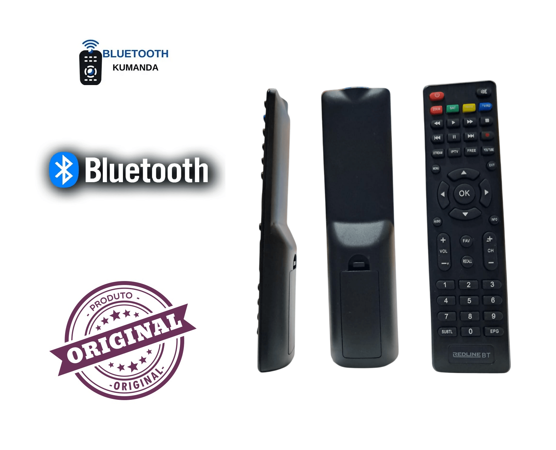 (ORJİNAL BLUETOOTTLU) Redline S55 Full HD Dijital Uydu Alıcı Kumandası
