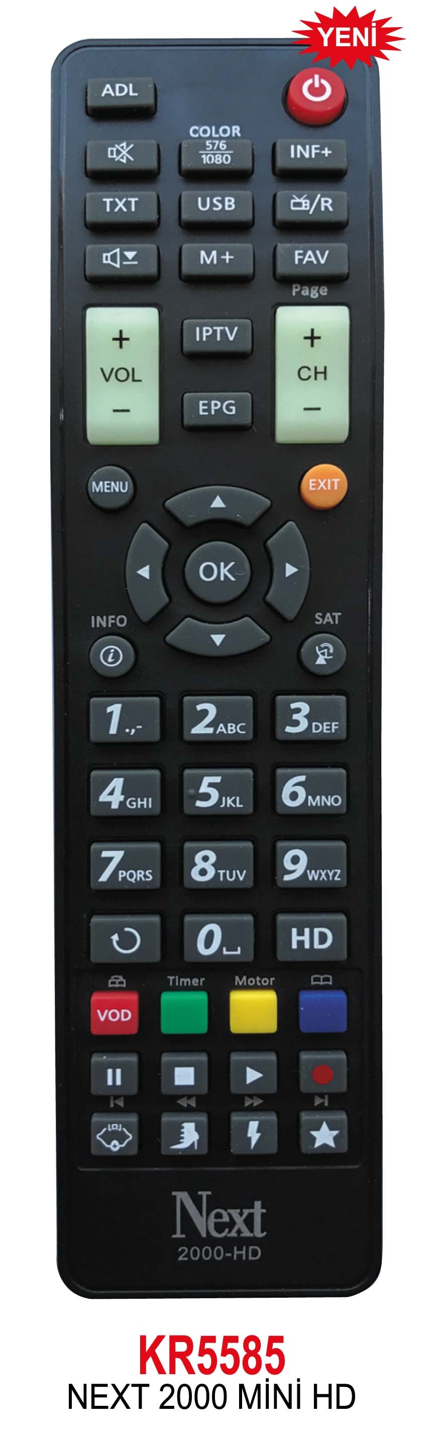 Next 2000 HD Machina CX IP Uydu Alıcı Kumandası