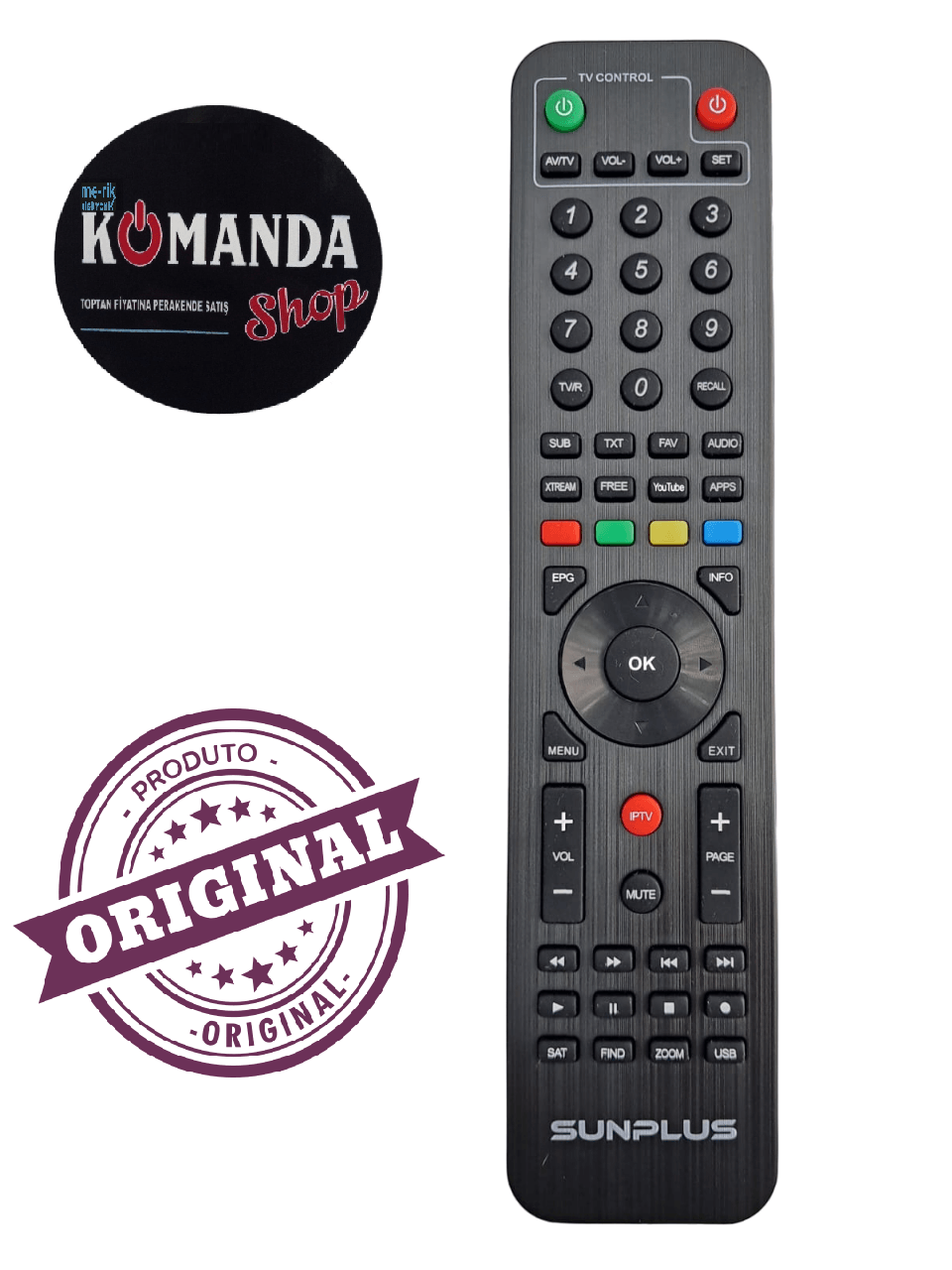 Hiremco Q8 HD Sunplus Vipbox Gold Pro Hd Uydu Orjinal Kumandası
