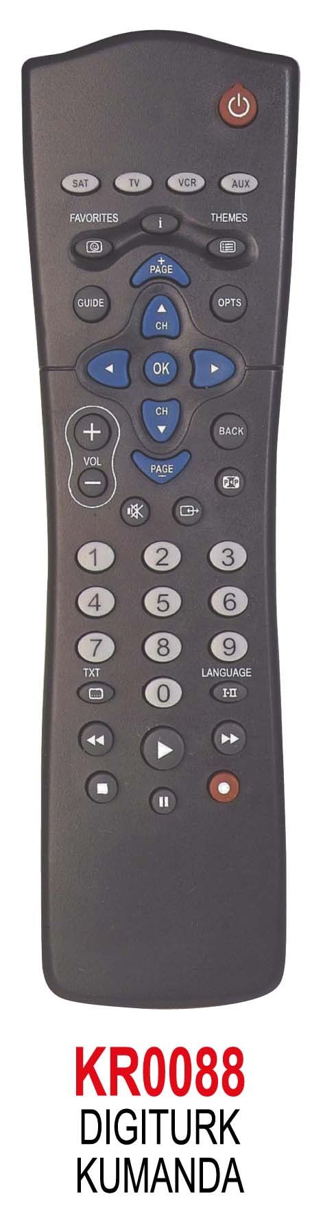 Digiturk RC 2582 Uydu Alıcı Kumandası