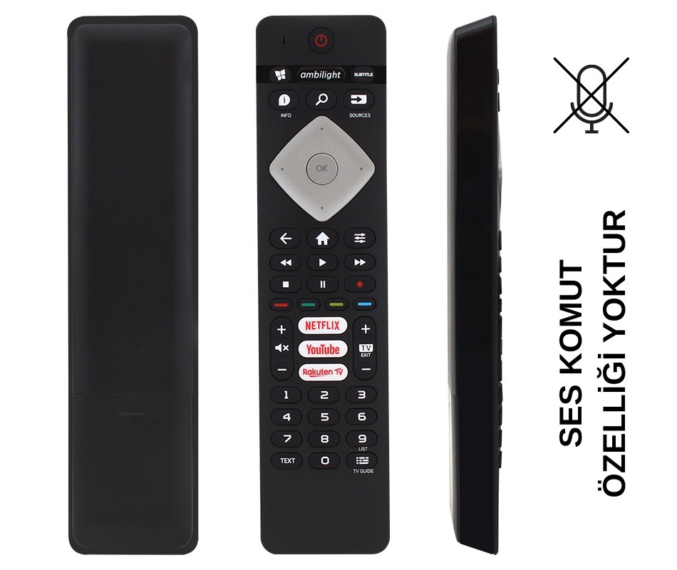 ( SES KOMUTSUZ ) PHILIPS NETFLIX--YOUTUBE-RAKUTEN TV TUŞLU LCD LED TV KUMANDA