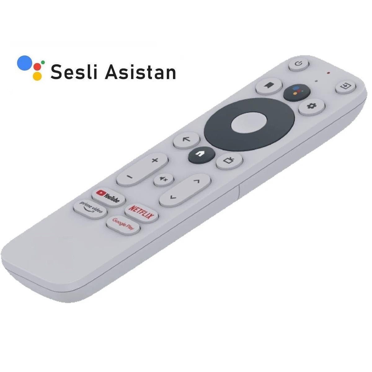 (SES KOMUTLU) Mecool KM2 Hometech Android box Uzaktan Kumanda