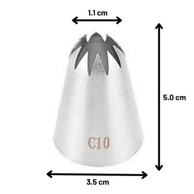 Duy Kapalı Yıldız 10 Diş 35x11x50 Mm (DY-C10)