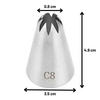 Duy Kapalı Yıldız 8 Diş 35x8x49 Mm (DY-C8)