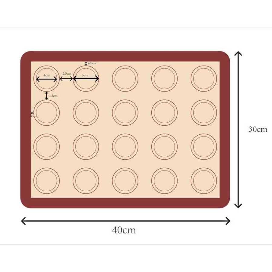 Silikon Makaron Mat 40x30 Cm (SMM-43)