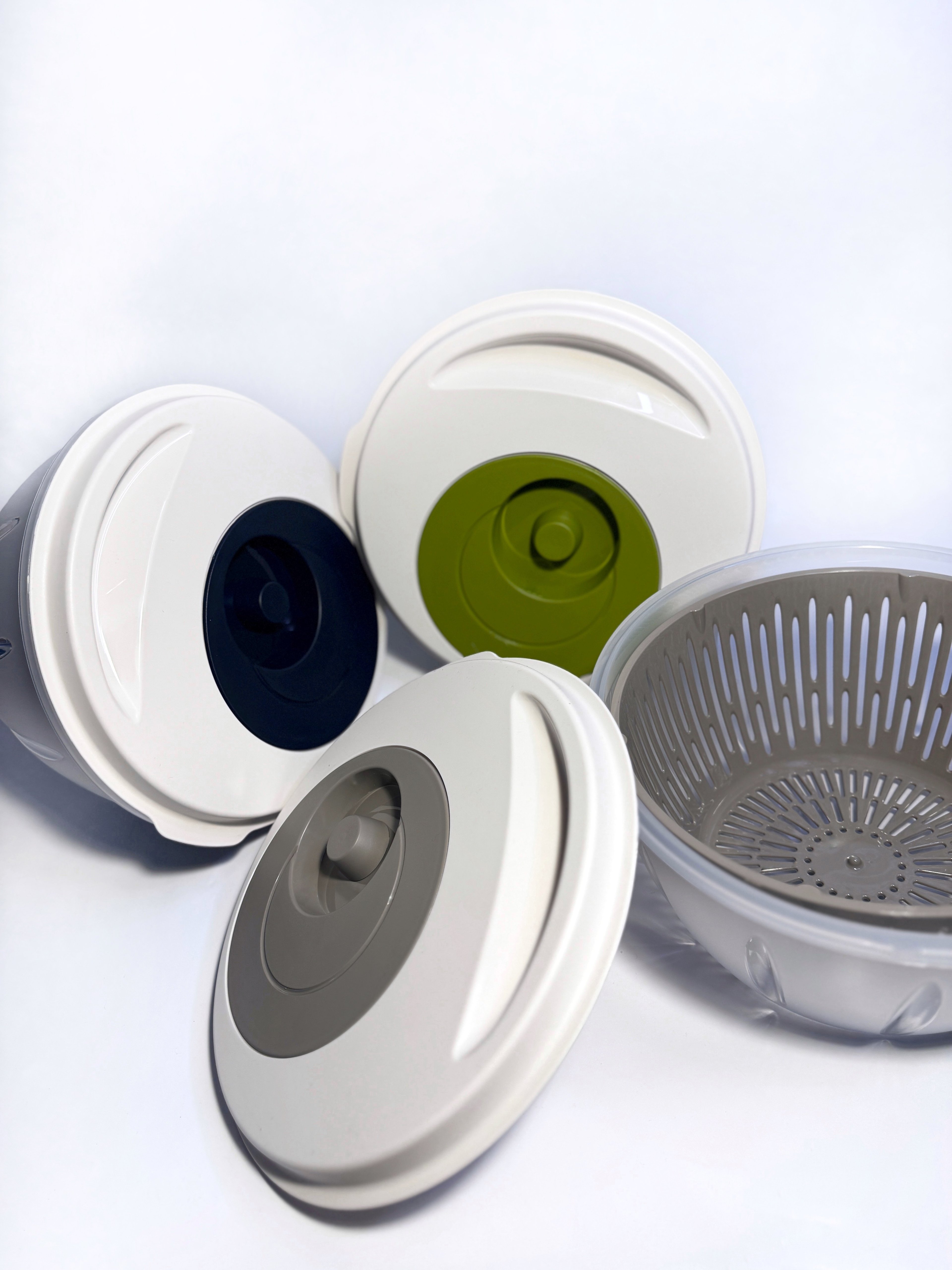 Çevirmeli Mekanizmalı Pratik Sebze Kurutucu Geniş Kapasite Ergonomik Tasarım Salata Kurutucu 4.5 Lt 