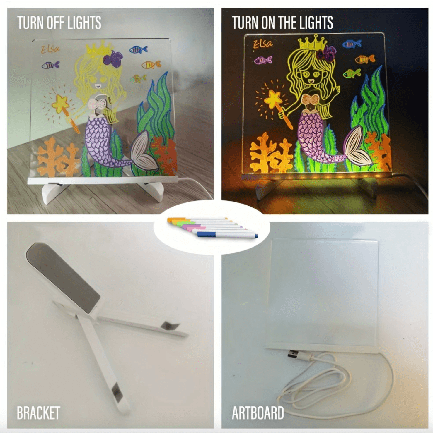  LED Işıklı Çizim Panosu 🌟 