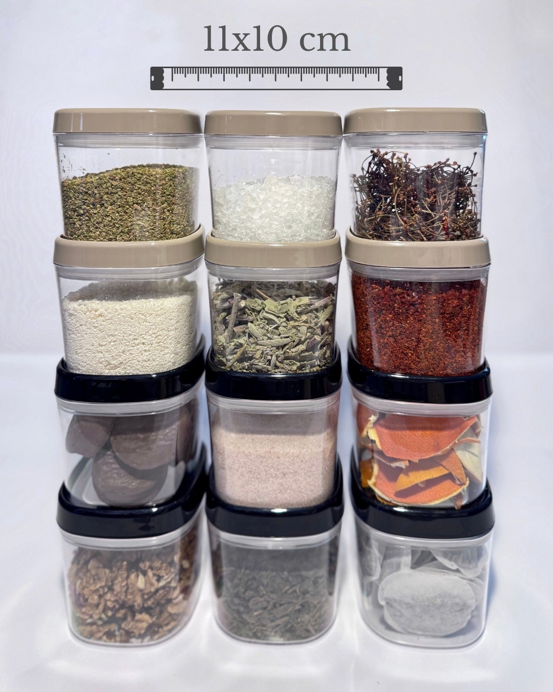 Premium Quality Luxury Gıda Saklama Kabı Seti 0.6 Lt Gıda Düzenleyici Set Mutfak Organizer Seti
