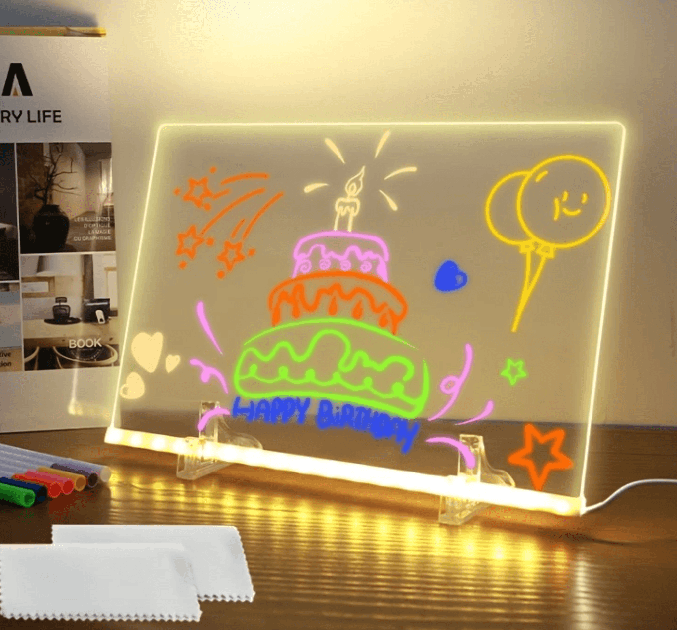  LED Işıklı Çizim Panosu 🌟 