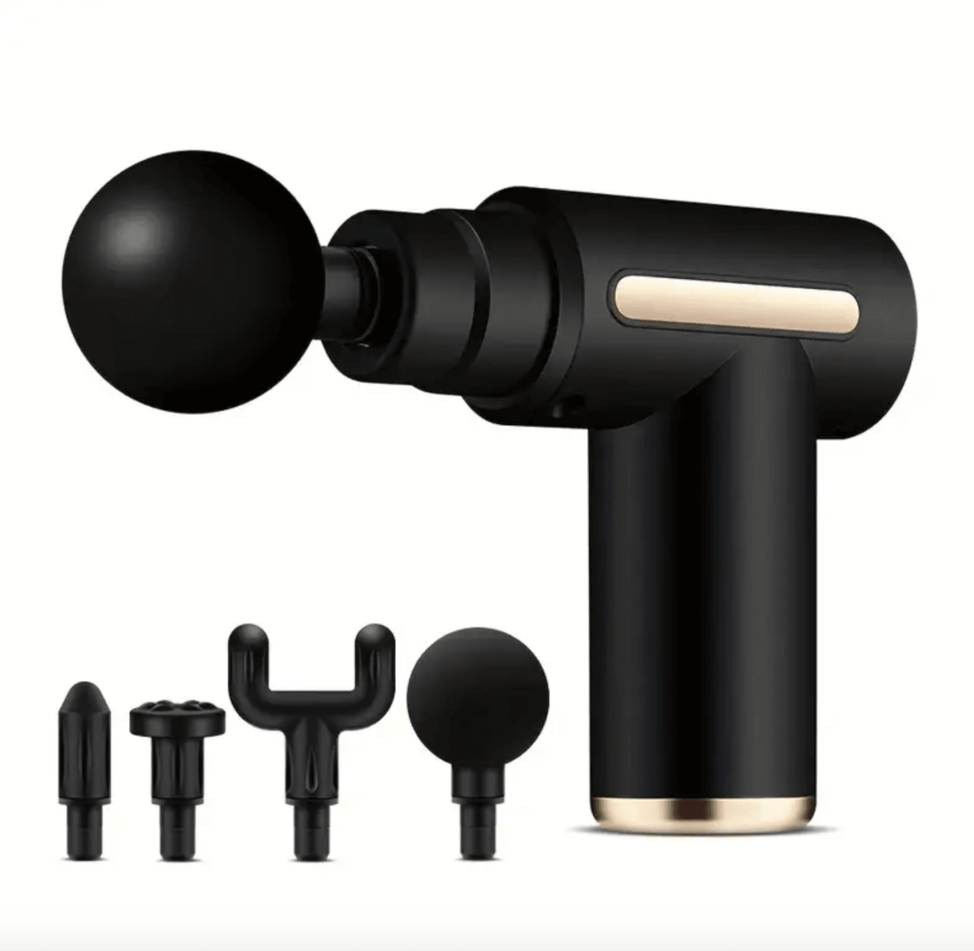 Derin Doku Kas Masaj Tabancası, 4 Farklı Başlık, USB Şarjlı, Ergonomik Tasarım, Taşınabilir Masaj Aleti