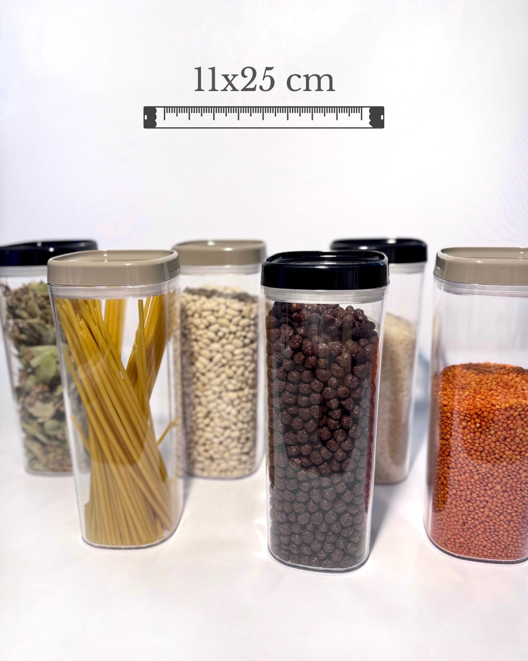 Premium Quality Luxury Gıda Saklama Kabı Seti 1.8 Lt Gıda Düzenleyici Mutfak Organizer Seti