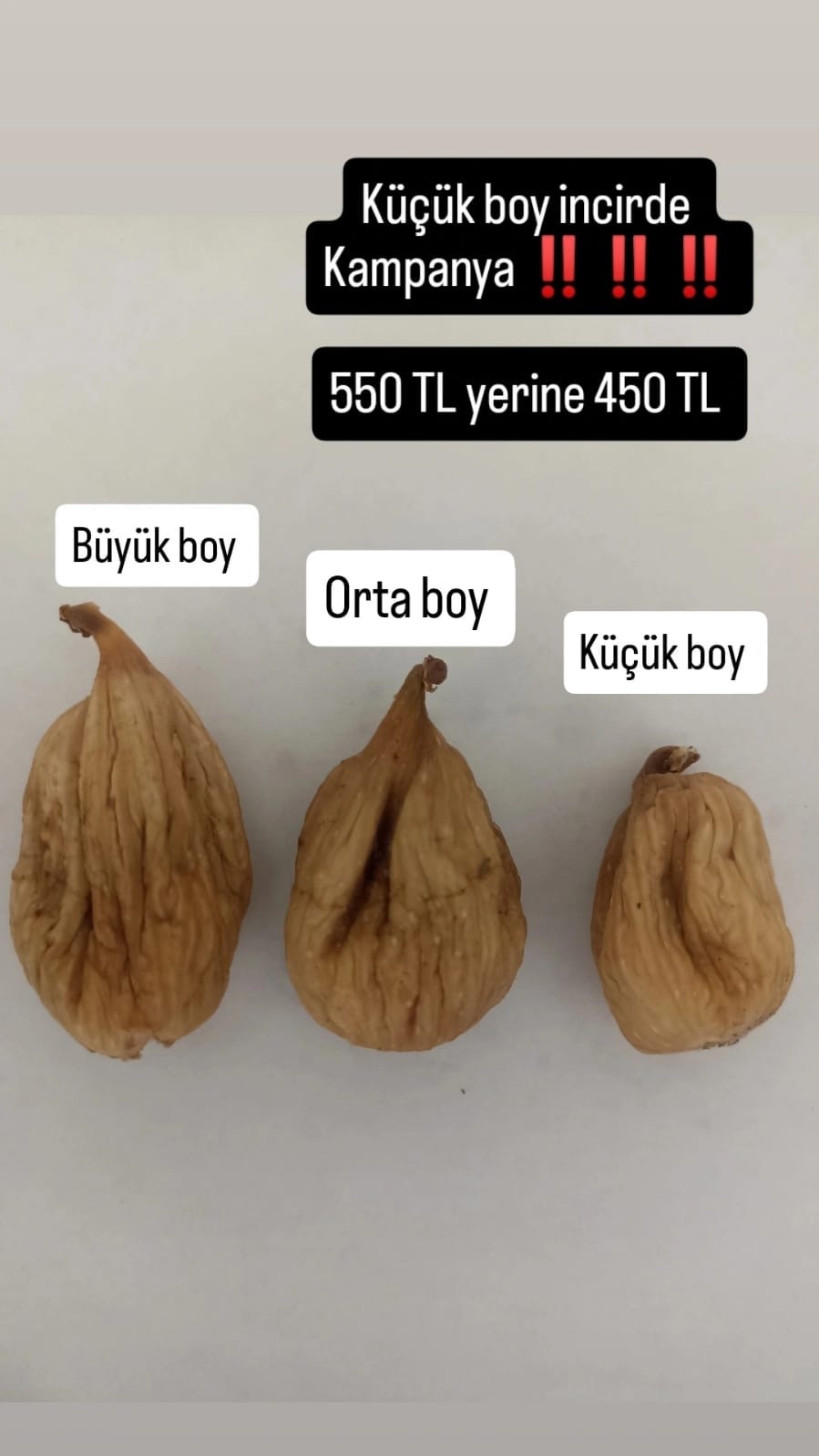 Küçük Boy İncir - 1 kg 