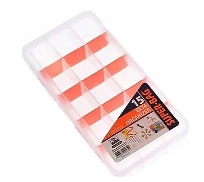 15 BÖLMELİ ORGANİZER TAKI KUTUSU - Vida Kutusu No:15 Asr-2094