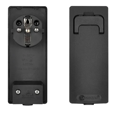 1X16A İnce Fiş (Slim) BEYAZ - SİYAH