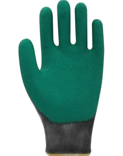 Beybi PL17 Flex Likralı Ipten Örme Lateks Eldiven Yeşil 12 Çift 