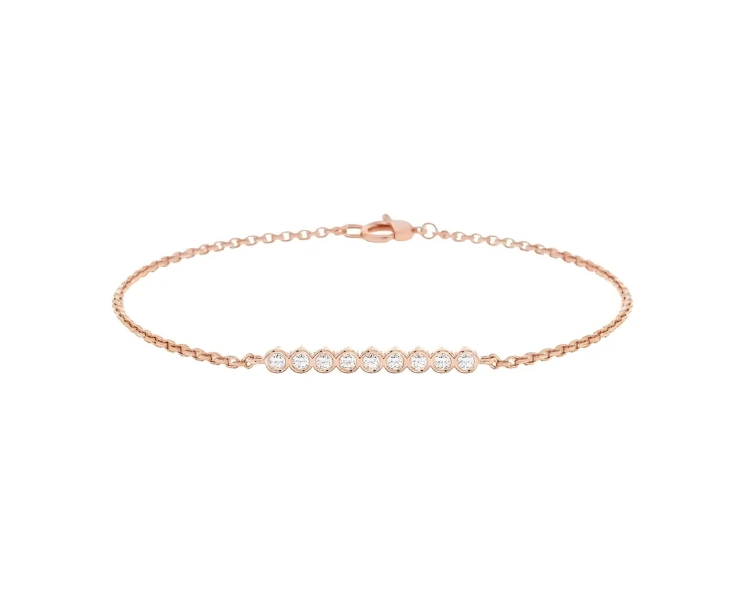 Minimalist Su Yolu Bileklik GIA/HRD